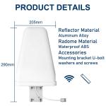 9-12dBi Roof Gsm 4g Lte Antenna
