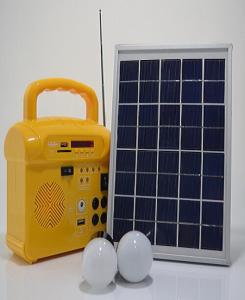 China 10W portable solar power system for home , with Radio ,USB and MP3 factory