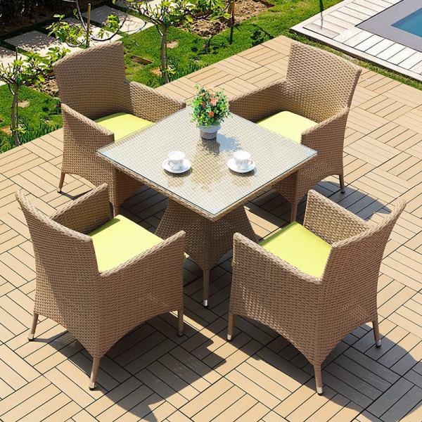 Outdoor Dining Set with Wooden Children Drawing Table and Chair Function Bar