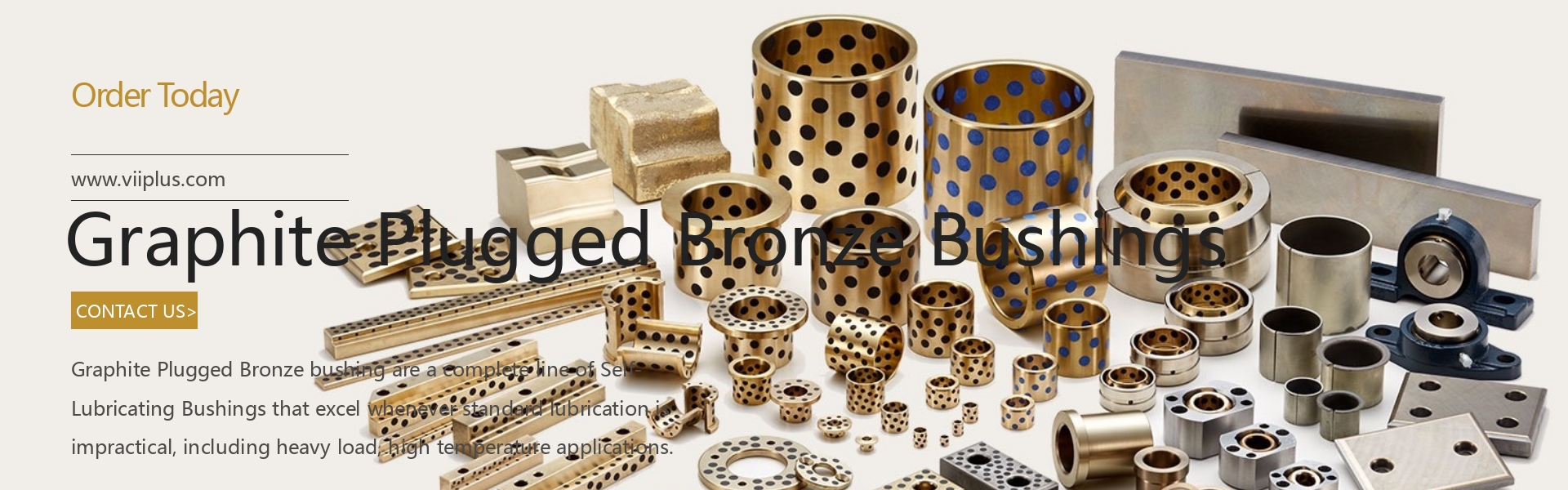 Graphite Plugged Bronze Bushings