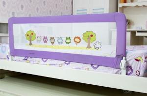 China Adjustable Fashion Baby Bed Rails with Woven Net , Iron Bed Rail factory