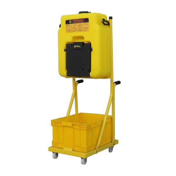 Trolley portable eyewash emergency eyewash 16 gallon 53L ABS portable eye wash