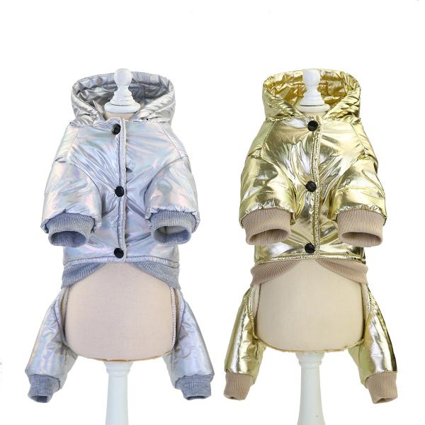 Snowsuit Warm Fleece Padded Winter Pet Clothes For Small Dogs