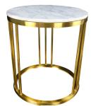 Gelaimei Luxury Hotel Coffee Tables White Marble Coffee Table 600mm Dia