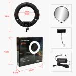 Fill Light Video Light 48W Youtuber Lamp Desktop Tripod Lamp 18inch LED Live
