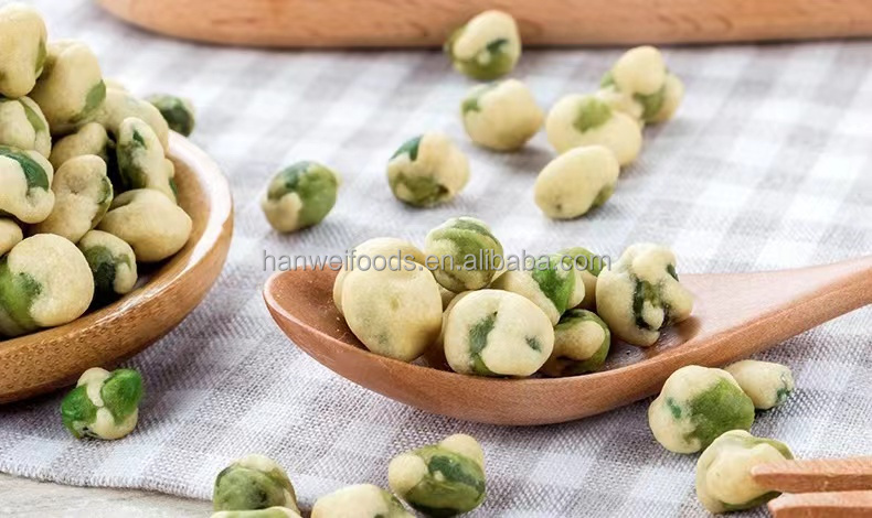 Wholesale Price OEM Snacks Salty Green Pea for Bar Wedding Delicious Coated Green Peas