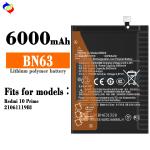 ODM/OEM Li-polymer Batteries BN63 for Xiaomi RedMi 10 10 Prime 3.87V 6000mAh