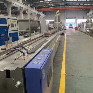 China 180mm Width 55kw Furniture Plastic Profile Production Line factory