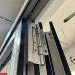 Thermal Break Aluminum Folding Doors Double Tempered Glass