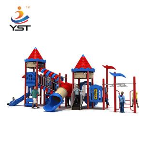 China LLDPE Galvanized Pipe Outdoor Slide Playground Anti Static factory
