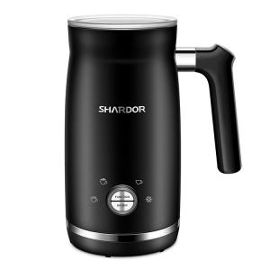 China Electric Espresso Milk Frother Warmer Heat Black Commercial Milk Steamer Machine factory