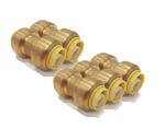 CNC Half Inch Brass Coupling , ASSE 1061 Brass Pipe Coupling