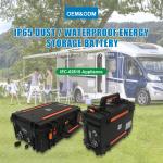 24V DC Portable LifePO4 Battery 12V For Fishing Boat Energy Backup