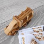 Mobile Handmade Wooden Toys Trucks Hand Sanded With Simple Design
