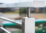 Firmness Stainless Steel Railing / Steel Stair Railing Width Not Exceed 95MM