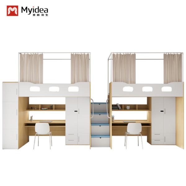Non-Slip Silent Storage Ladder And Thick Guardrail 4600*900*2120 Apartment Bed