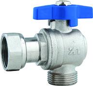 China DN15 DN20 Gas Stove Valves With Plastic Pipe Adapter Female Threaded Nut factory