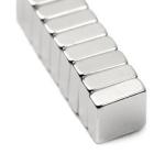 China magnet manufacturer N52 F10x10x4mm Gold Coating Block Neodymium Magnet