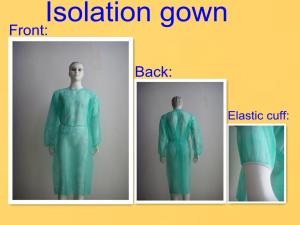 China Hospital Disposable Medical Gowns SMS PP Material With Round Neck factory