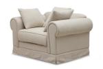American style Linen fabric upholstery classic 1-seater sofa,lounge chair,living