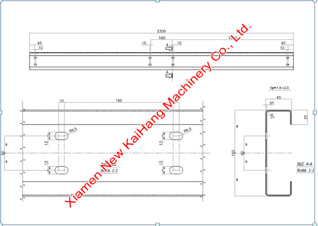 Full Guard Purlin Roll Forming Machine / Glazed Tile Making Machine CE Certified