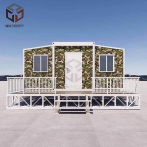 China Steel Structure Collapsible Container House with Roof Grade 8 Earthquake Resistance factory