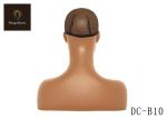 H16.5'' Hat Display Mannequin Head , Pvc Black Female Mannequin Head