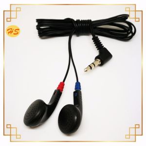 Classical Blue and Red Disposable Big Bus Earphone Bulk Buy From ABS PVC