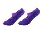 Cotton Blend Yoga Pilates Socks With Grips Anti - Foul Customized Color