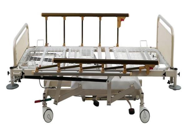 Hydraulic Hospital Bed With Pump For HI-LO Movement , Gas Spring For Trendelenbu