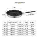 Hot Selling Kitchen Stainless Steel Non Stick Fry Pan Three Layer Double Bottom