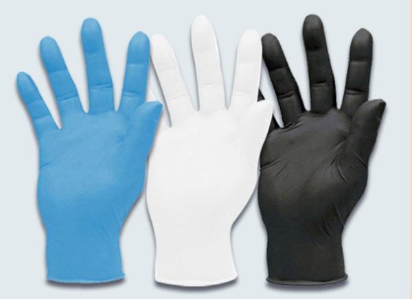 4g Gram Blue Nitrile Exam Gloves Disposable Isolate Bacteria Black Nitrile Exam