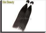 22 Inch Virgin Peruvian Human Hair Extensions , Weft Straight Hair