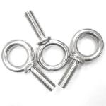 Plain Finish Stainless Steel 316 Shoulder Eye Bolt for Marine Grade Machinery
