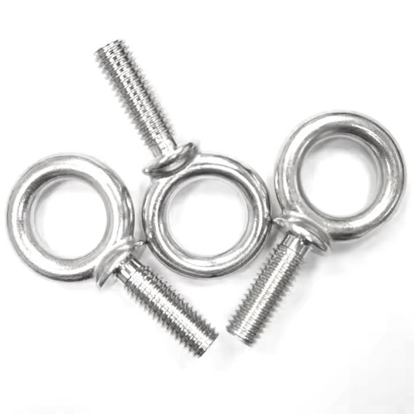 Plain Finish Stainless Steel 316 Shoulder Eye Bolt for Marine Grade Machinery