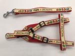 Fashionable Eco - Friendly Pet Dog Leash Harness 4-5mm Thickness