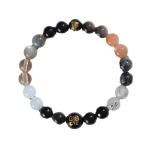 Stress Relief Anxiety Yoga Bracelet,Crystal Stone Mantra Bracelets For Women