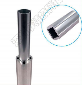 Alloy AL-43D Material 6063-T5 Aluminium Tube Joints Andoic Oxidation
