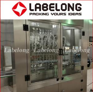 China PET Detergent Chemical 1000b/H Piston Bottle Filler factory