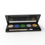 Industrial Cosmetic 5 Colors Eyeshadow Palette with Matte and Shimmer Shades