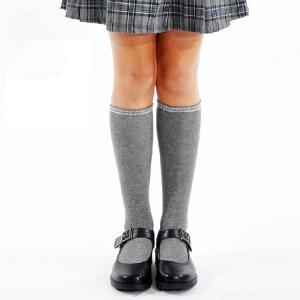 China Elegant top quality custom plain color polyester OTC long dress stockings for girls factory