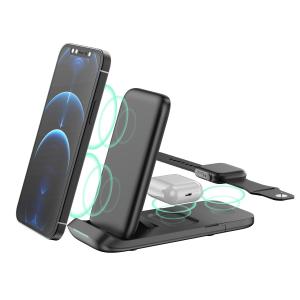 China ABS Material 15W Magnetic Quick Charging Qi-Certified Wireless Charger Stand iPhone factory