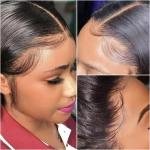 13x6 HD Lace Front Wig Bone Straight Human Hair Wig PrePlucked