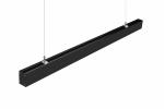 Indoor Suspended Black Linear LED Light Modern Office