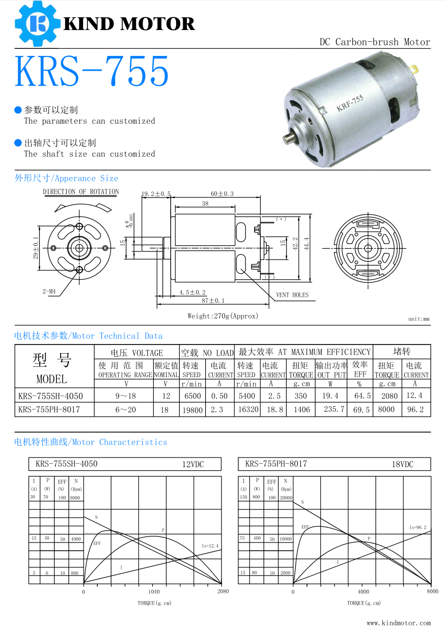 high rpm specifications 12v rs 755vc 755 rs-755 4540 14.4v 18v mabuchi electric dc motor