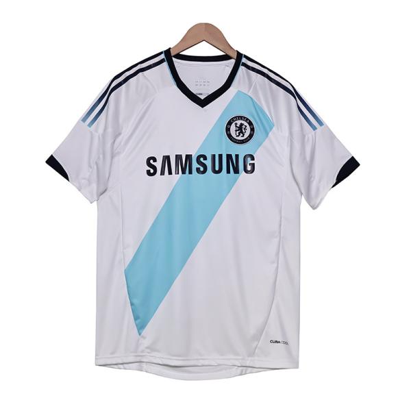 Chelsea 2012-2013 Season Away Fan Football Shirts Retro Blue And Black Stripes