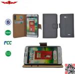 100% Qualify Brand New PU Book Flip Leather Wallet Case Cover For LG L70