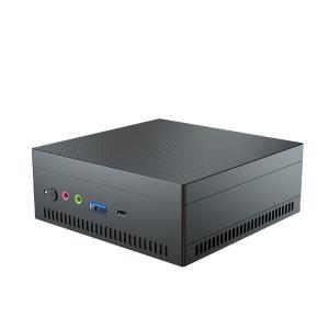 China AMD Athlon Gold 3150U Black Mini PC With Aluminum Alloy Chassis For Home Office factory