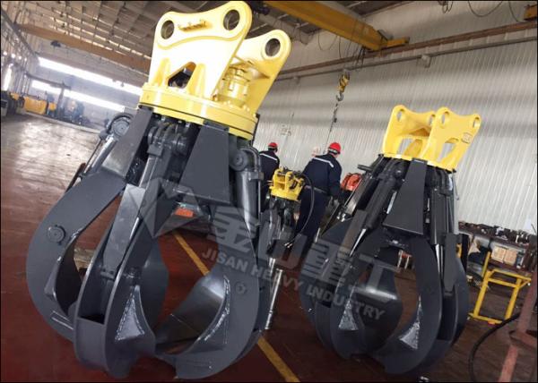 360° Rotation Excavator Rotating Grapple 1950mm Max Jaw Opening Fit PC200 PC210