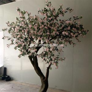 China Pink Standard Rose Artificial Flower Tree 2m Height Environmental Protection factory